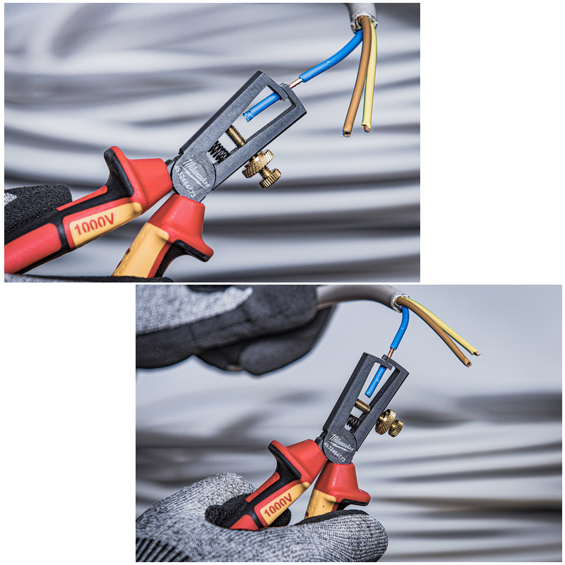 Cleste dezizolat cabluri Milwaukee VDE, 160mm