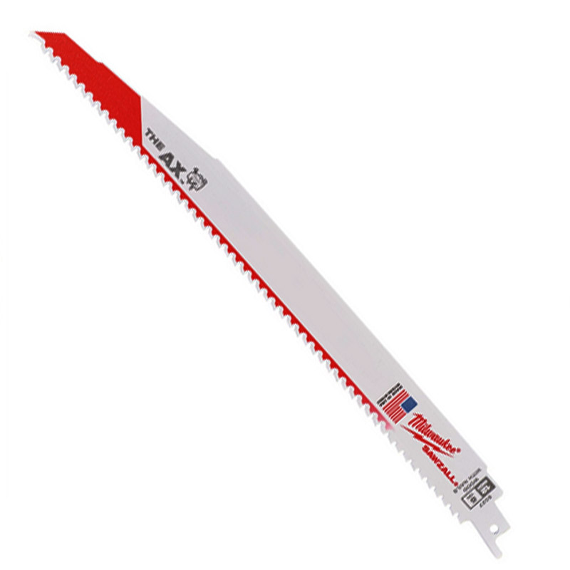 Panze pentru fierastrau sabie Milwaukee Heavy Duty AX™ - 300 mm, pentru demolari, lemn cu cuie, set 5 bucati