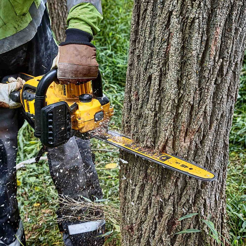 Electroferastrau cu lant, compatibil cu acumulatori 54V Li-Ion Flexvolt, 45 cm, SOLO, Dewalt, tip DCMCS574N-XJ