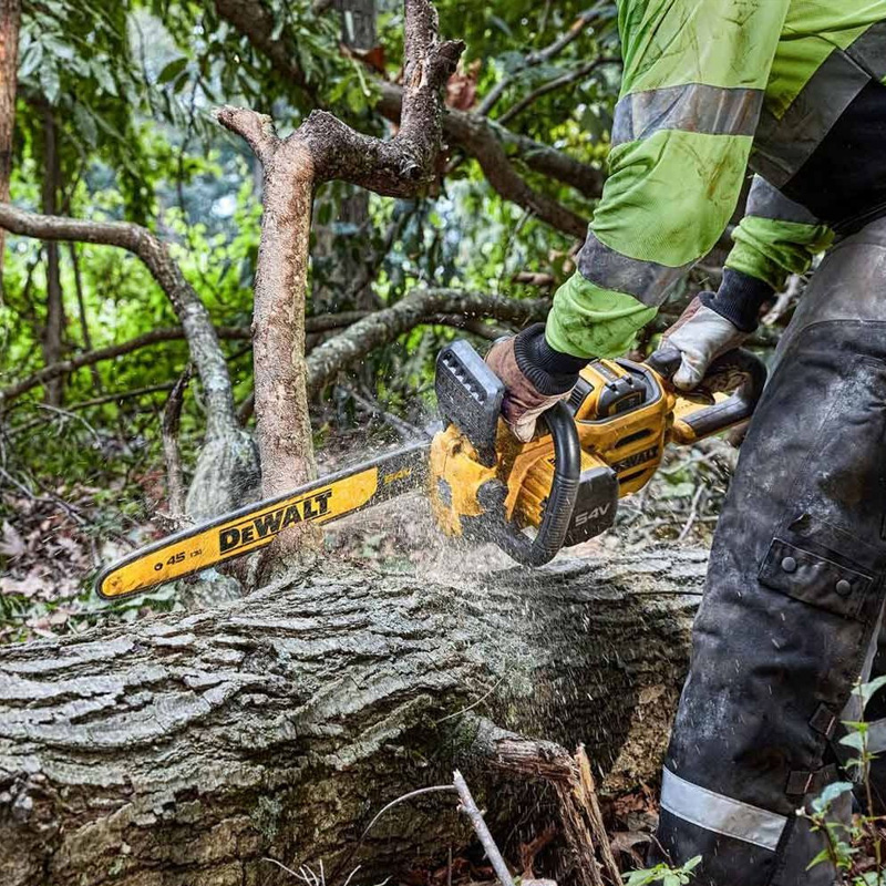 Electroferastrau cu lant, compatibil cu acumulatori 54V Li-Ion Flexvolt, 45 cm, SOLO, Dewalt, tip DCMCS574N-XJ