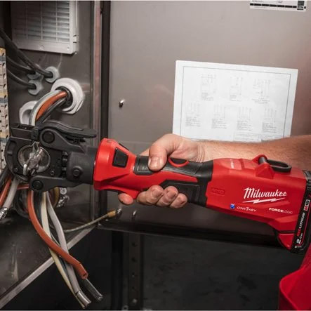 Presa hidraulica pentru sertizat cabluri 60kN, M18™, 2x2Ah, FORCE LOGIC™ Milwaukee High Force, M18 ONEHCCT60-202C