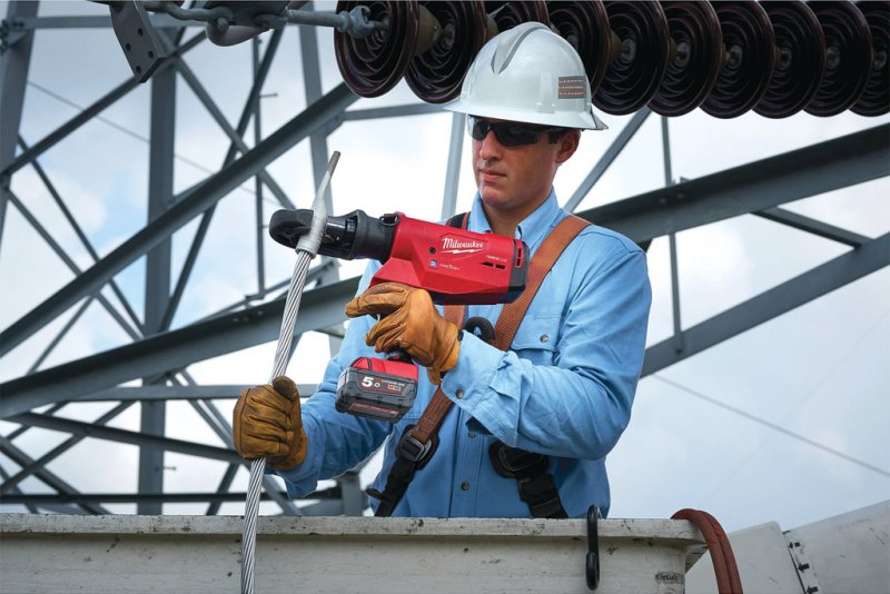 Presa hidraulica pentru sertizat cabluri 109kN, M18™, 1x5Ah, 1x2Ah, FORCE LOGIC™ Milwaukee High Force, tip M18 HCCT109/42-522C