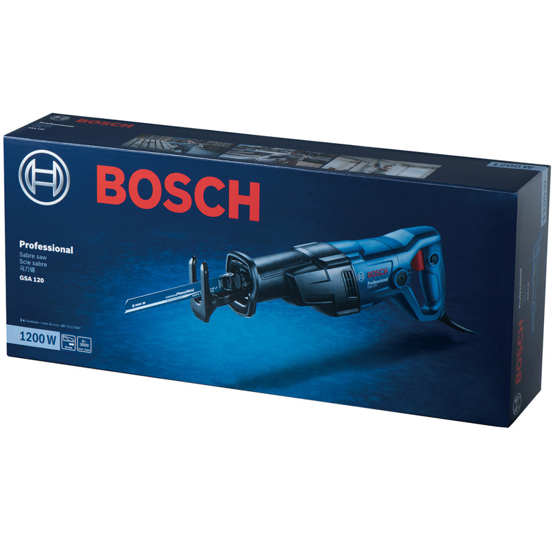 Fierăstrău sabie Bosch GSA 120 Professional – 1200W, tăiere rapidă lemn și metal