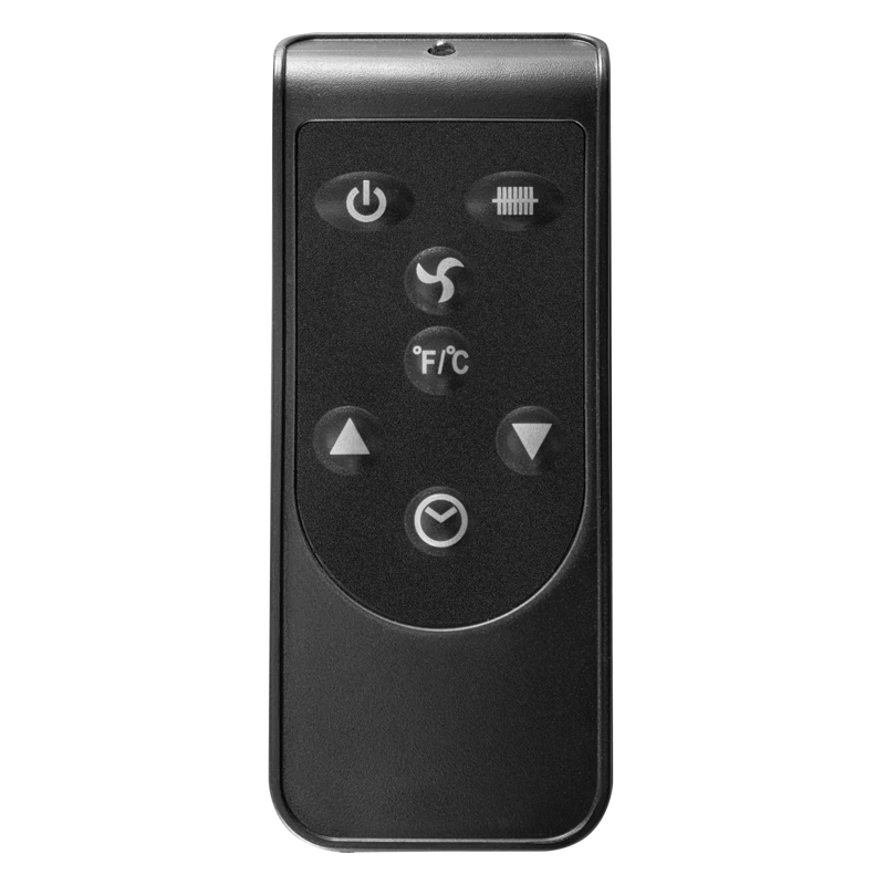 Convector electric TROTEC TCH 2311E Design Drept - 2300W, negru, cu telecomanda