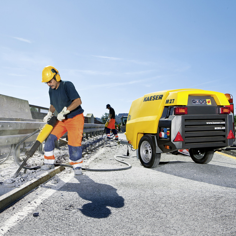 Motocompresor KAESER M27PE - 2,6 m³/min, 7 bar