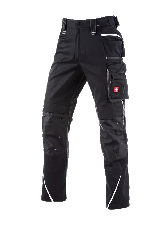 Pantaloni de lucru ergonomici Strauss, e.s.motion 2020, negru-platina, marimea 48