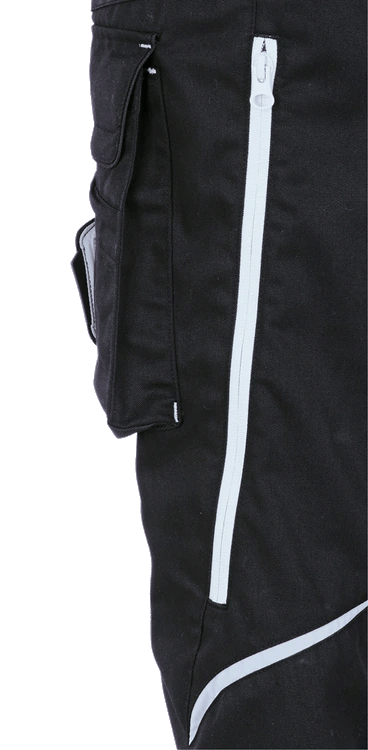 Pantaloni de lucru ergonomici Strauss, e.s.motion 2020, negru-platina, marimea 48