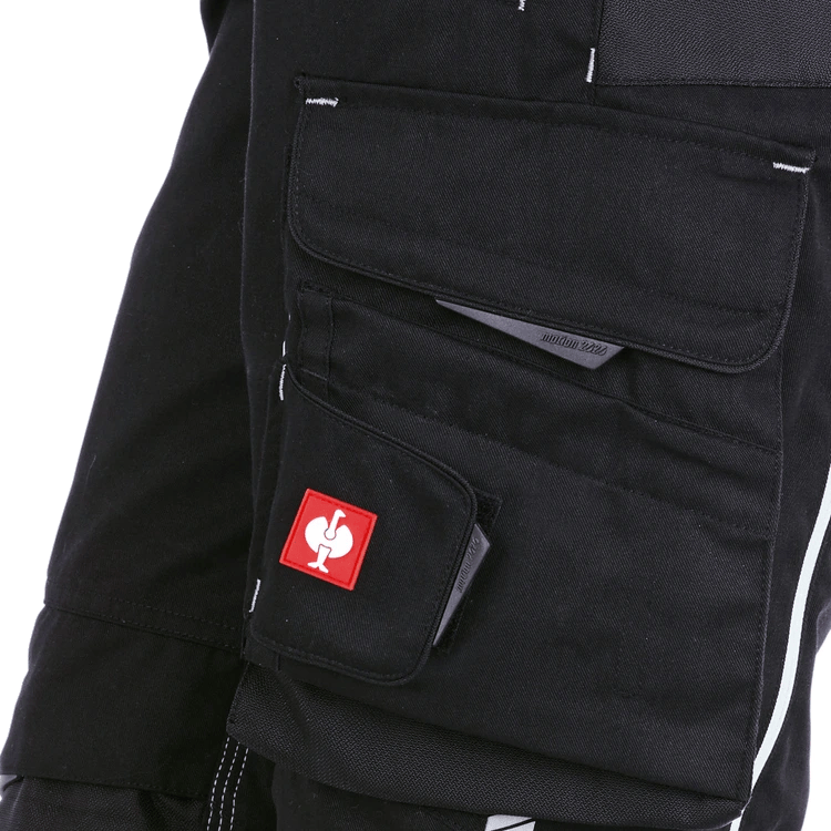 Pantaloni de lucru ergonomici Strauss, e.s.motion 2020, negru-platina, marimea 48