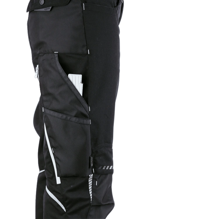 Pantaloni de lucru ergonomici Strauss, e.s.motion 2020, negru-platina, marimea 48