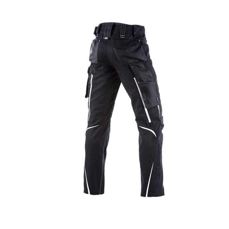 Pantaloni de lucru ergonomici Strauss, e.s.motion 2020, negru-platina, marimea 48