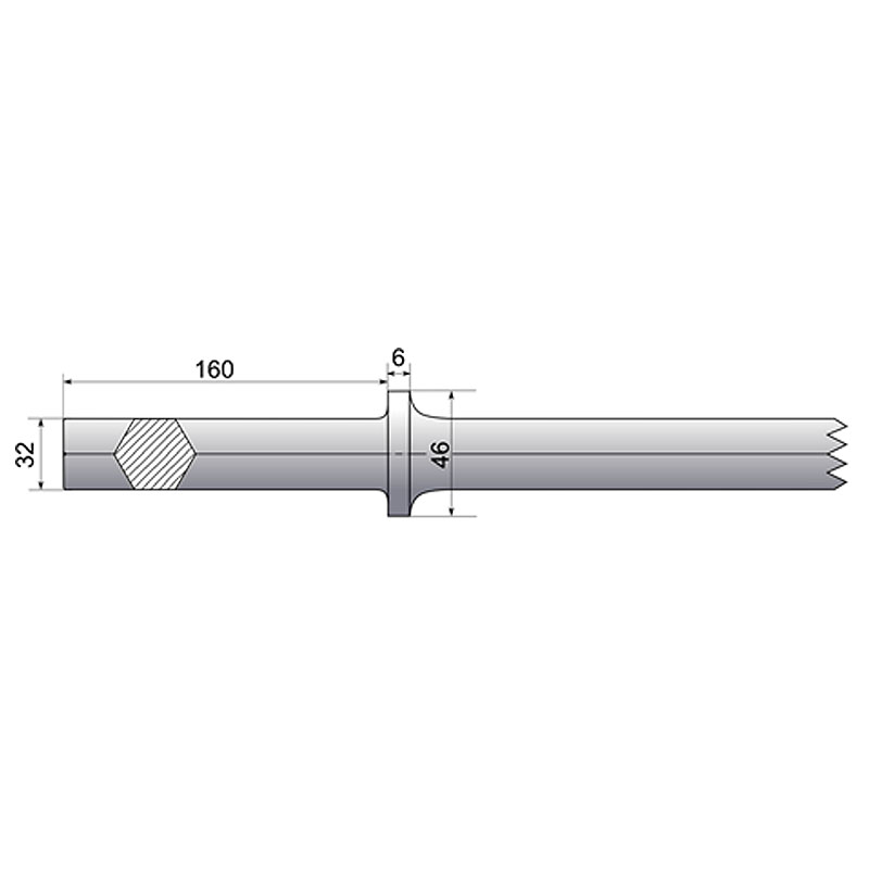 Dalta lata SOLIDA S32x160, 75x400 mm