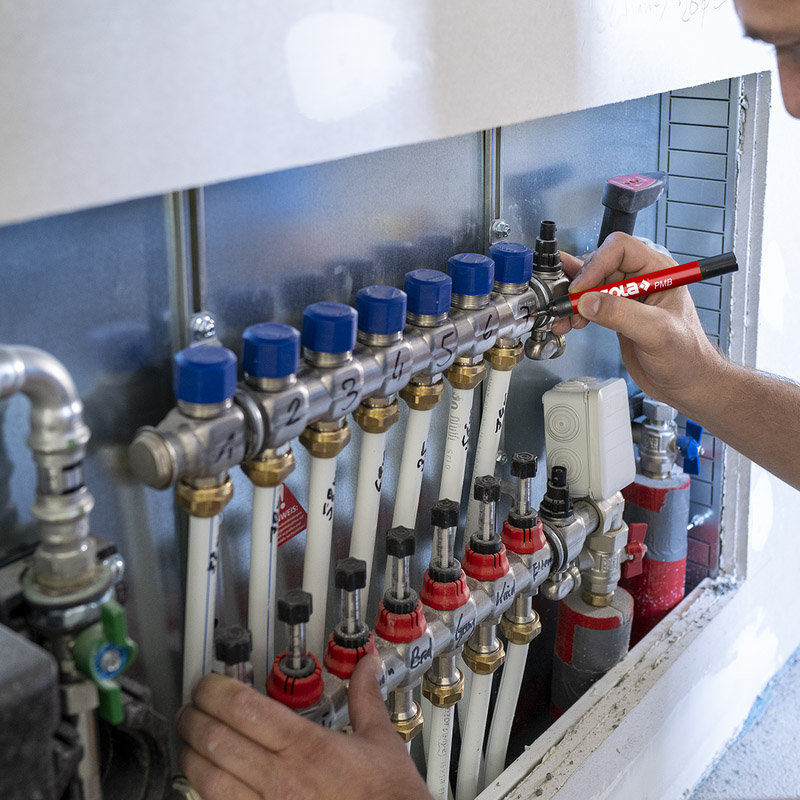 Set 40 markere permanente SOLA PMBR, 20 negre si 20 rosii pentru uz profesional