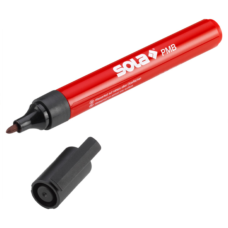 Set 40 markere permanente SOLA PMBR, 20 negre si 20 rosii pentru uz profesional