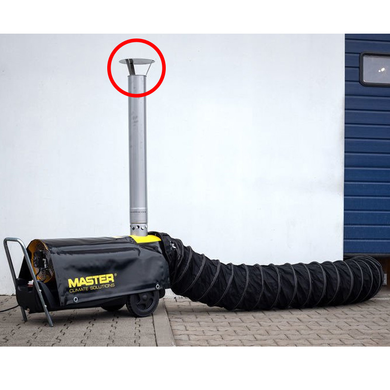 Pălărie coș fum MASTER -  Ø150 mm, INOX