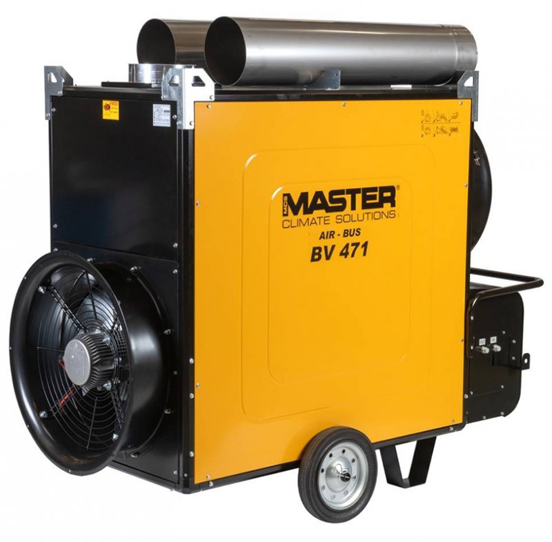 Încălzitor cu motorina Master BV471S - 136kW, patru ieșiri, ardere indirectă, generator aer cald industrial