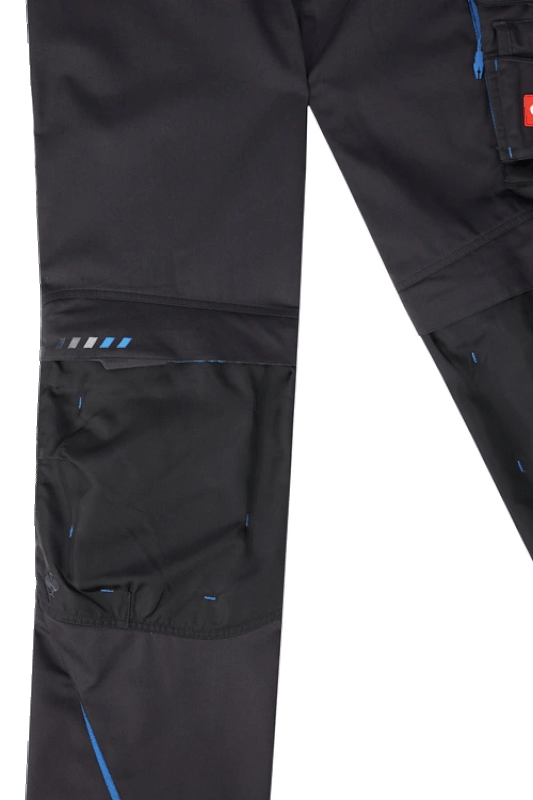 Pantaloni de lucru ergonomici Strauss, e.s.motion 2020, negru grafit-albastru, marimea 38