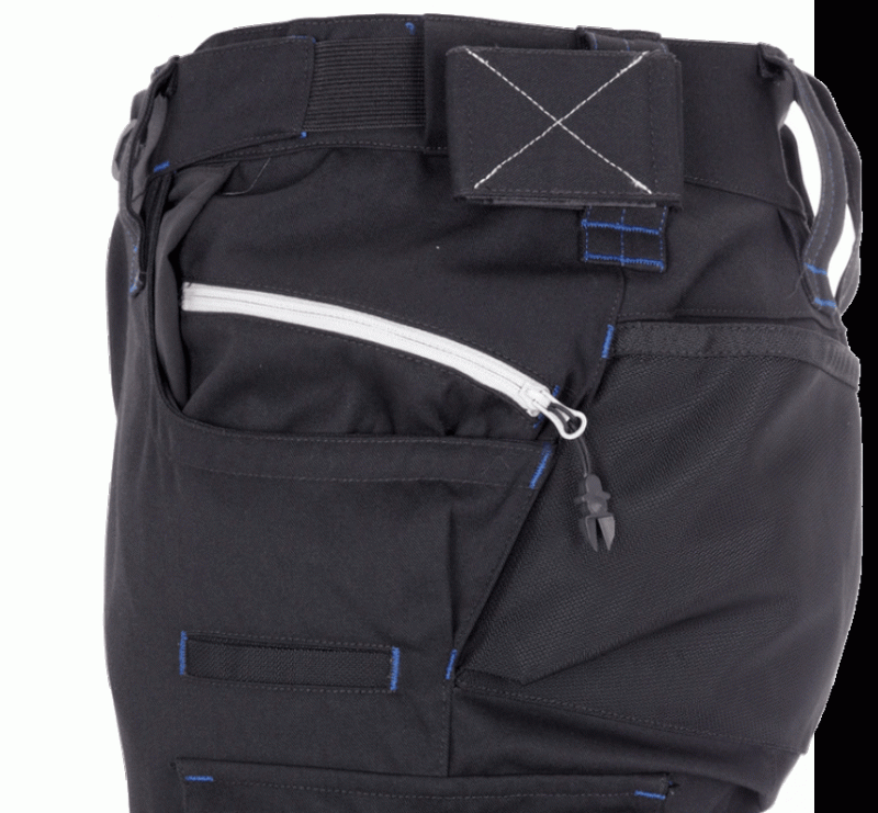 Pantaloni de lucru ergonomici Strauss, e.s.motion 2020, negru grafit-albastru, marimea 38