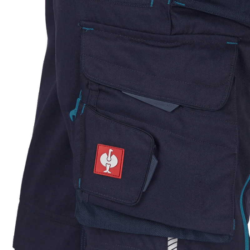 Pantaloni de lucru ergonomici Strauss, e.s.motion 2020, albastru inchis/albastru, marimea 38