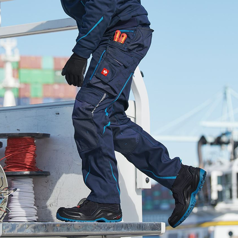 Pantaloni de lucru ergonomici Strauss, e.s.motion 2020, albastru inchis/albastru, marimea 50