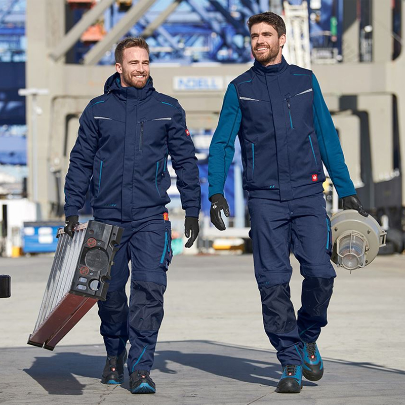 Pantaloni de lucru ergonomici Strauss, e.s.motion 2020, albastru inchis/albastru, marimea 50