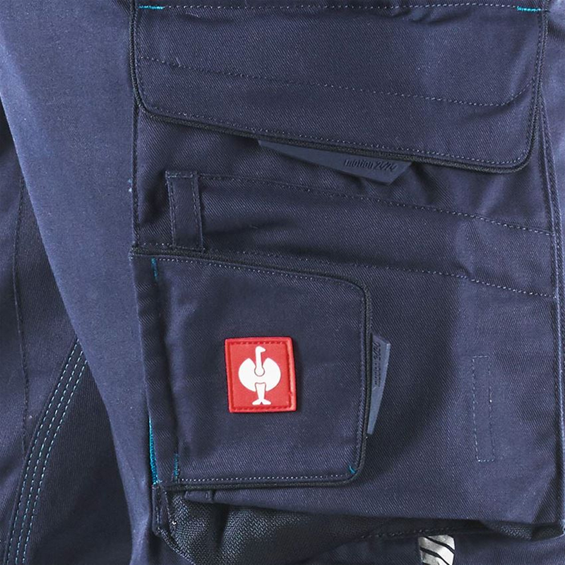 Pantaloni de lucru ergonomici Strauss, e.s.motion 2020, albastru inchis/albastru, marimea 54