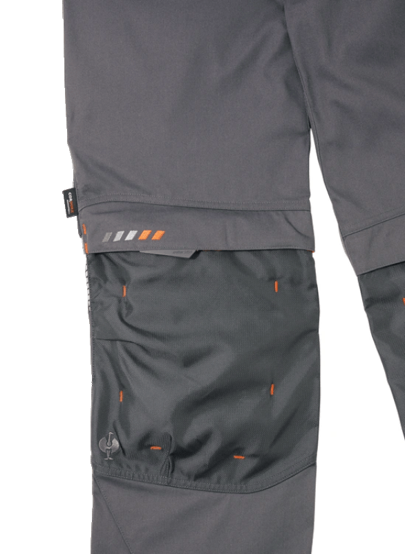 Pantaloni de lucru ergonomici Strauss, e.s.motion 2020, gri antracit/portocaliu fosforescent, marimea 46