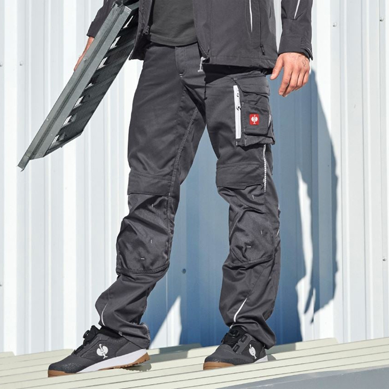 Pantaloni de lucru ergonomici Strauss, e.s.motion 2020, gri antracit/platina, marimea 38