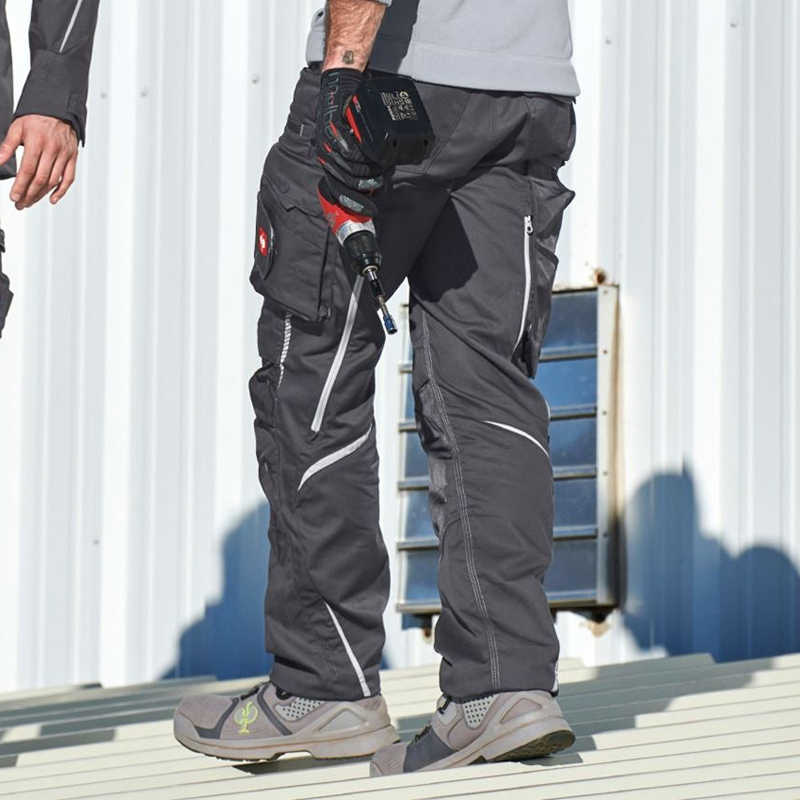 Pantaloni de lucru ergonomici Strauss, e.s.motion 2020, gri antracit/platina, marimea 54