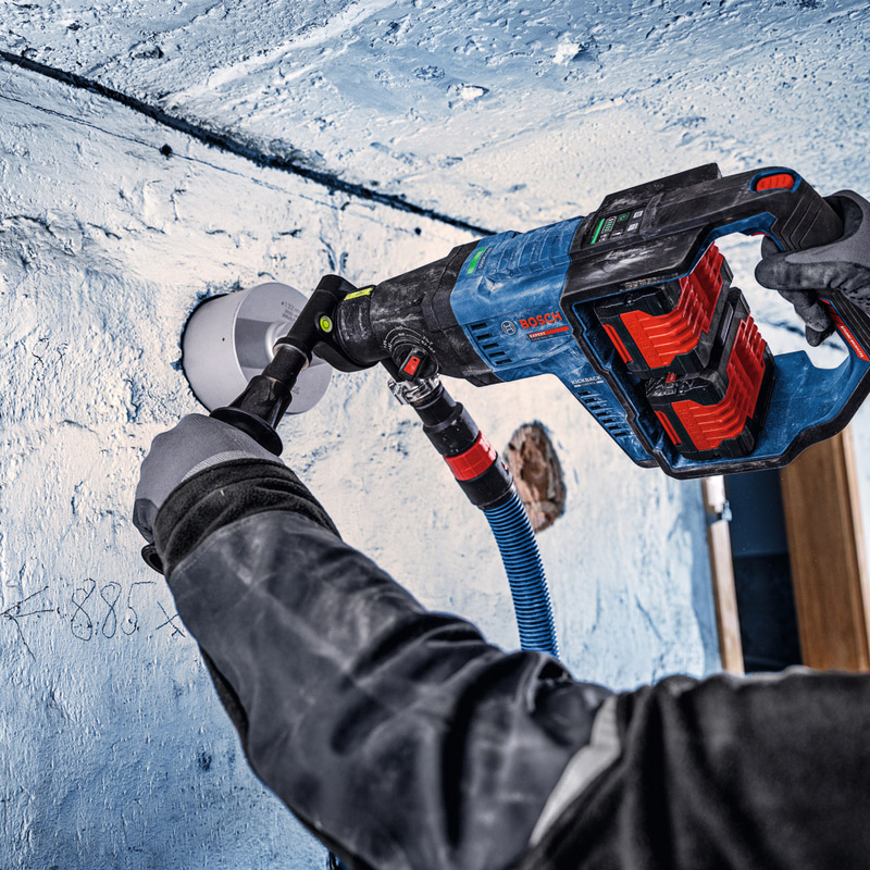 Masina de gaurit BOSCH cu carote diamantate, compatibila cu acumulatori 2x18V, 180 mm, XL-BOXX, tip EXDB 18V2-180 EXPERT (SOLO)