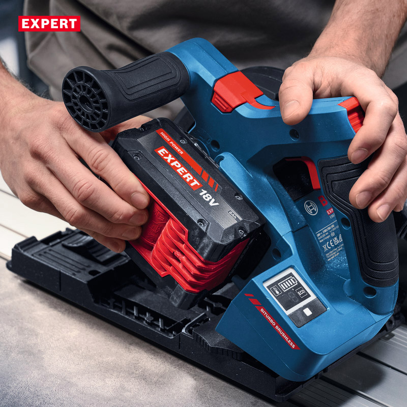 Fierastrau circular cu acumulatori 18V Profesional BOSCH L-BOXX BITURBO BRUSHLESS, disc 140 mm, tip EXKT 18V-52 G EXPERT (SOLO)