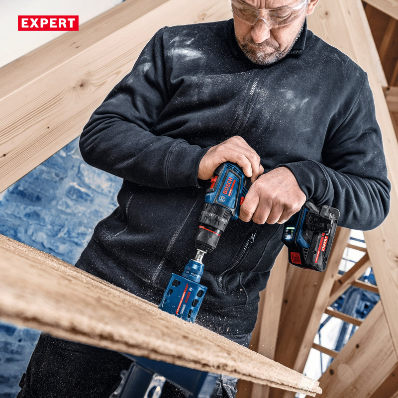 Masina de gaurit si insurubat cu percutie cu acumulatori 18V, 3x 4.0Ah BOSCH Profesional EXPERT L-BOXX, 65Nm, tip EXSB 18V-90 EXPERT