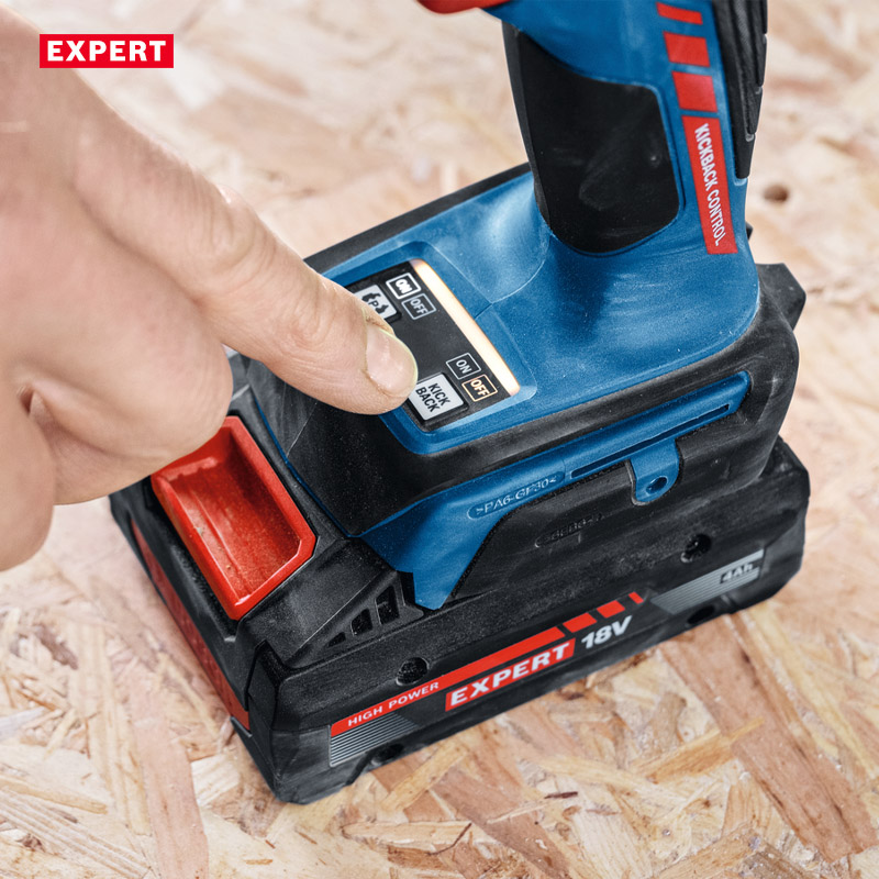 Masina de gaurit si insurubat cu percutie cu acumulatori 18V BOSCH Profesional EXPERT L-BOXX, 65Nm, tip EXSB 18V-90 EXPERT (SOLO)