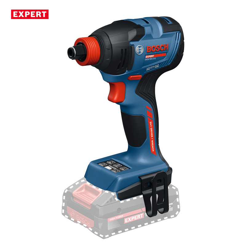 Masina de insurubat cu impact cu acumulatori BOSCH EXDX 18V-210 EXPERT, L-BOXX, patrat 1/2 + hex. 1/4
