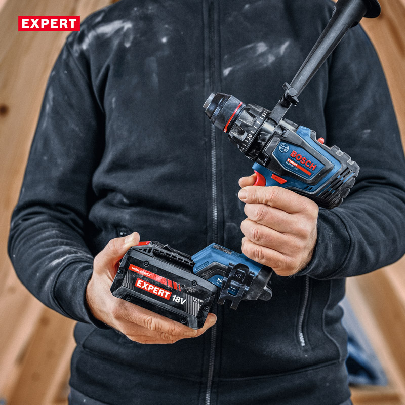 Masina de gaurit si insurubat si acumulatori 18V 2x 8.0Ah + 1x 5.5Ah, BOSCH Profesional EXPERT L-BOXX, 150Nm, tip EXSR 18V-150 EXPERT