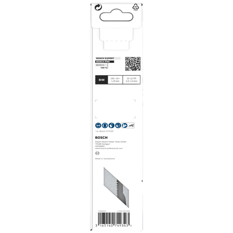 Panze pentru fierastrau sabie BOSCH S752VRF Pro Pallet Repair - 190mm, set 5 bucati 