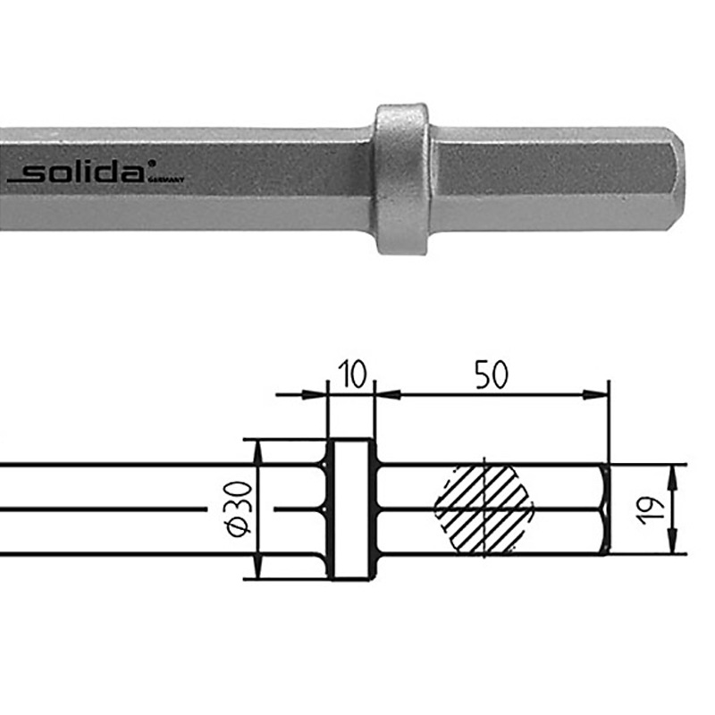 Dalta lata SOLIDA S19x50, 60x200 mm
