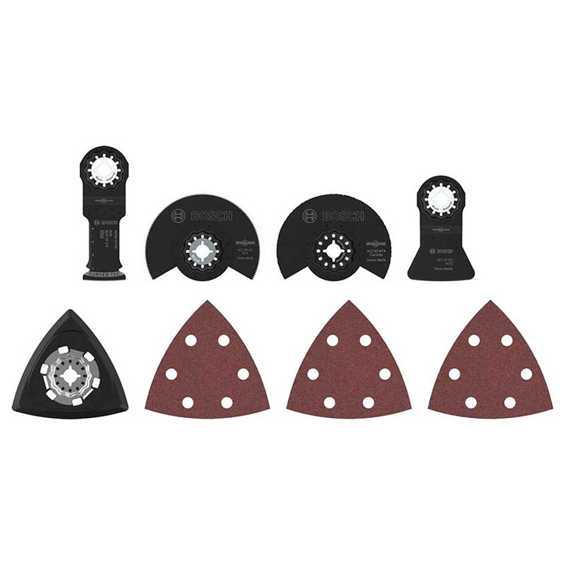Set 8 accesorii STARLOCK destinate renovarilor, pentru scule multifunctionale, BOSCH