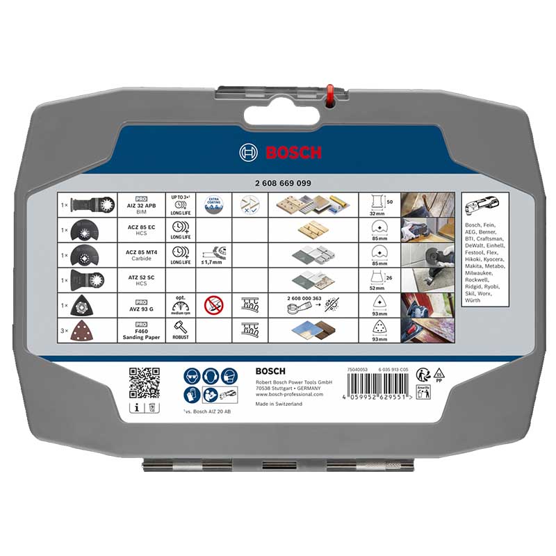 Set 8 accesorii STARLOCK destinate renovarilor, pentru scule multifunctionale, BOSCH