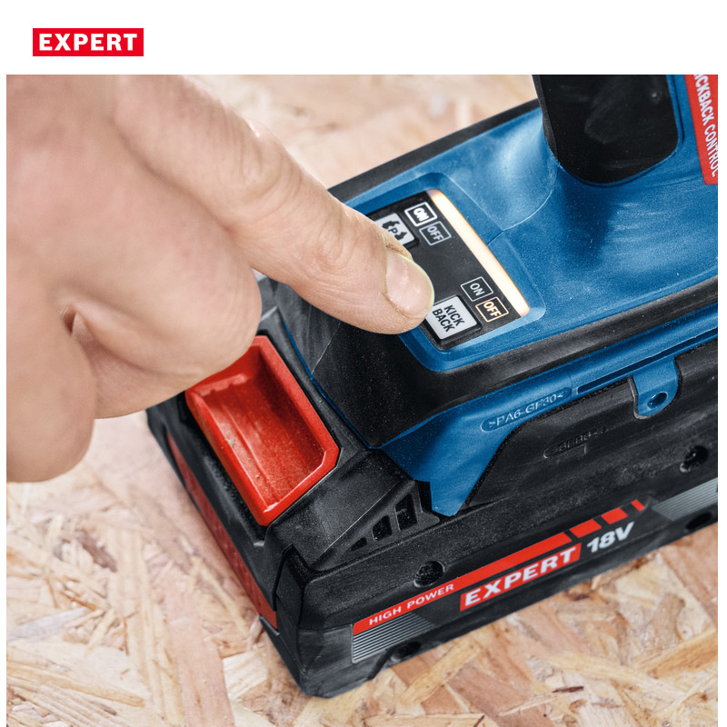 Masina de gaurit si insurubat cu acumulatori 18V 2x4.0Ah, BOSCH Profesional EXPERT L-BOXX, 65 Nm, tip EXSR 18V-90 EXPERT