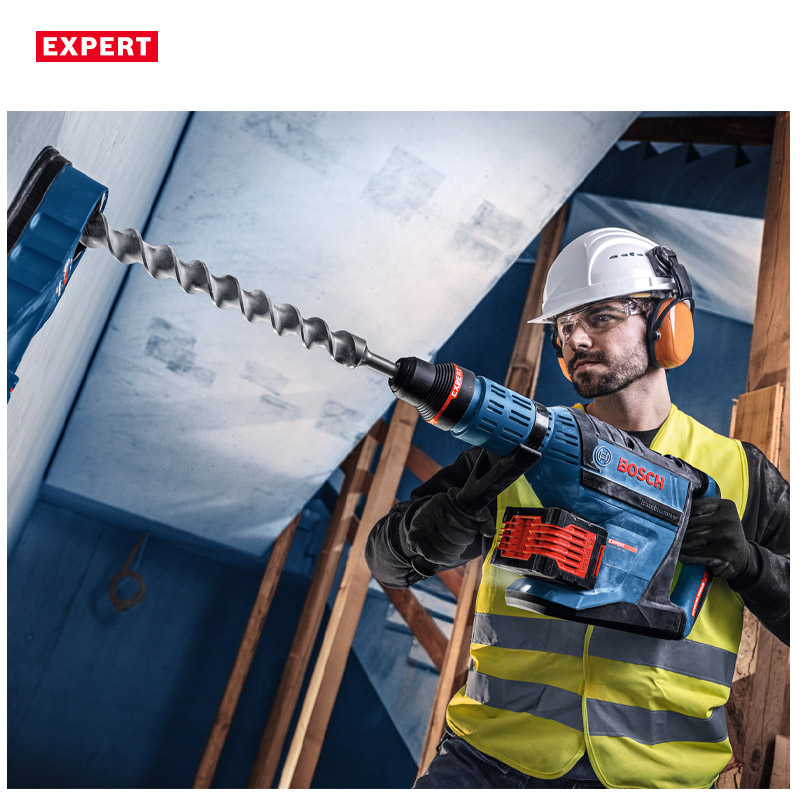 Ciocan rotopercutor SDS-MAX cu acumulatori 18V, 12.5 J, 8.0 kg, BOSCH EXPERT EXBH 18V-32F, XL-Boxx, Solo