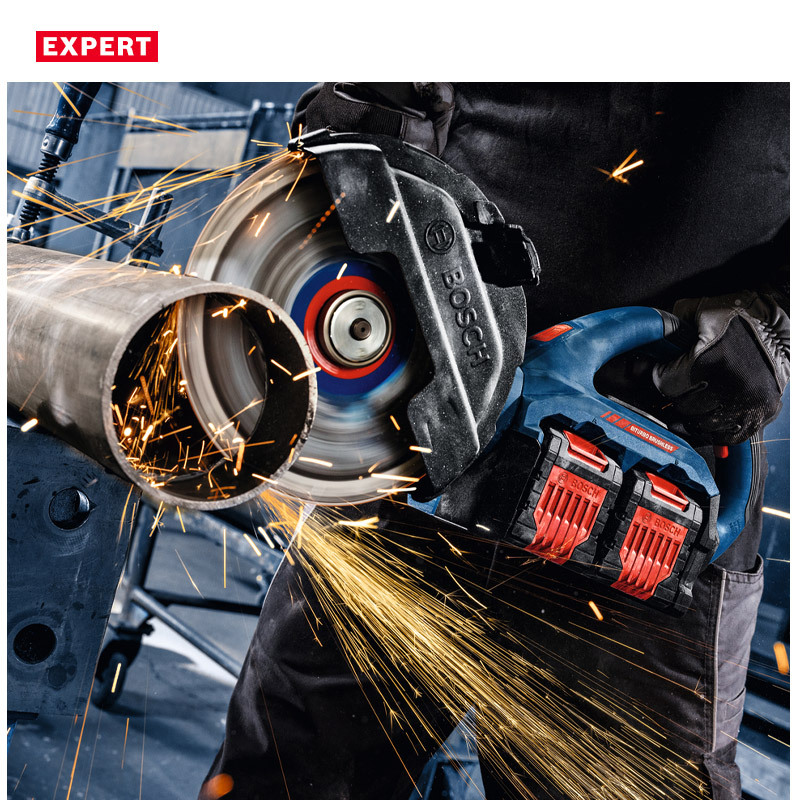 Polizor unghiular cu 2 acumulatori 18V2 BOSCH BITURBO Profesional EXPERT XL-BOXX, 230 mm, tip EXWS 18V2-230P EXPERT (SOLO)