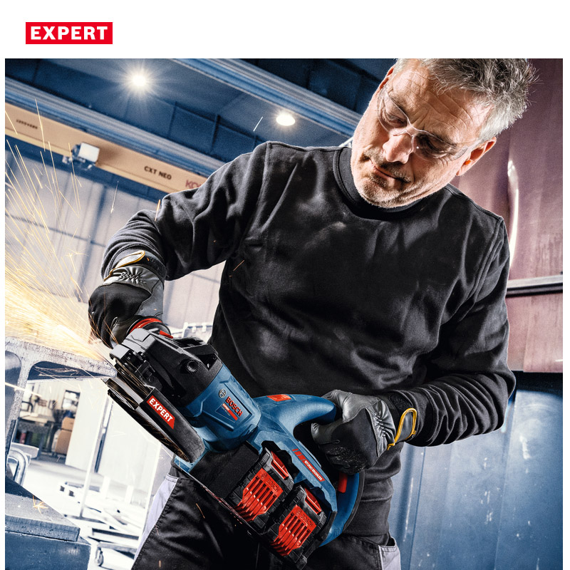 Polizor unghiular cu 2 acumulatori 18V2 BOSCH BITURBO Profesional EXPERT XL-BOXX, 230 mm, tip EXWS 18V2-230P EXPERT (SOLO)