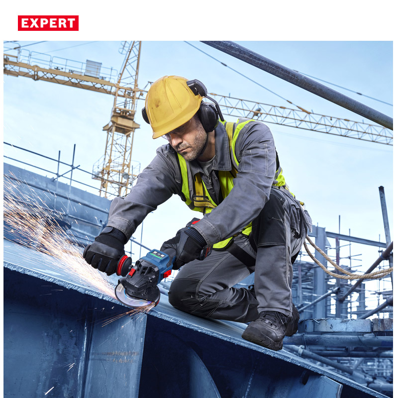 Polizor unghiular cu acumulatori 18V BOSCH BITURBO Profesional EXPERT L-BOXX, 125 mm, tip EXWS 18V-15S EXPERT (SOLO)