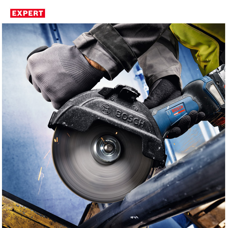 Polizor unghiular cu acumulatori 18V BOSCH BITURBO Profesional EXPERT L-BOXX, 180 mm, tip EXWS 18V-180P EXPERT (SOLO)