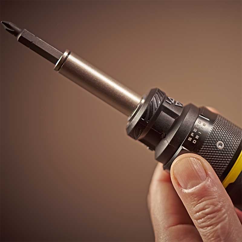 Surubelnita Speed Drive Stanley FATMAX cu clichet si 3 biti (cu doua capete)