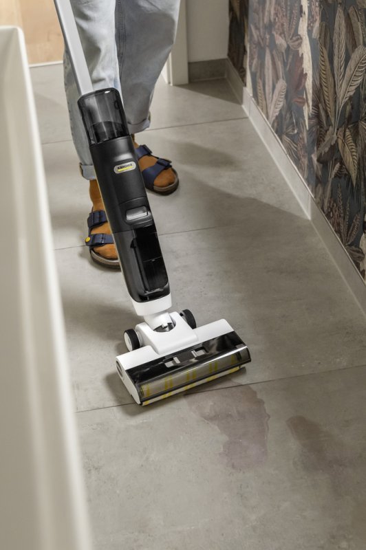 Mop si aspirator cu acumulator 18V, rola 240mm, Karcher FCV 3 Extra+