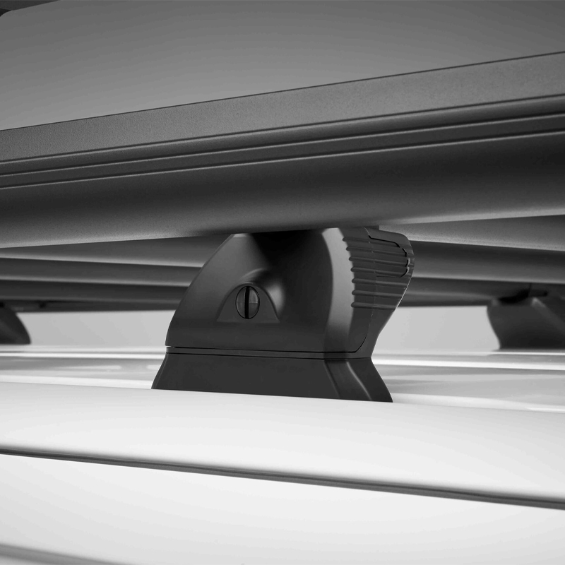 Portbagaj aluminiu KammRack Black, 2.2 x 1.25 m