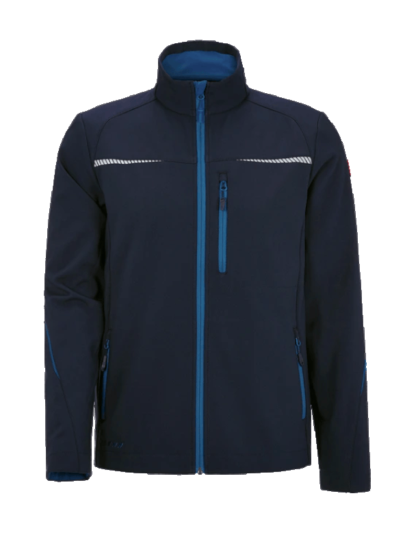 Geacă Softshell de lucru Strauss, e.s. motion 2020, albastru-inchis/albastru, marimea L