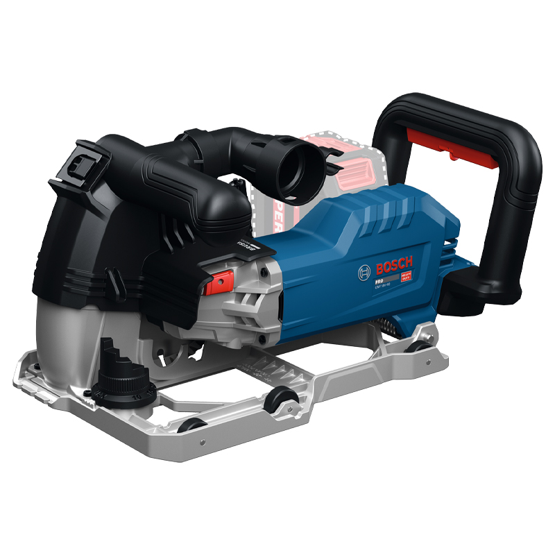 Masina de frezat caneluri cu acumulator 18V Li-Ion, Bosch tip GNF 18V-40, L-BOXX, 2 discuri diamantate 150 mm