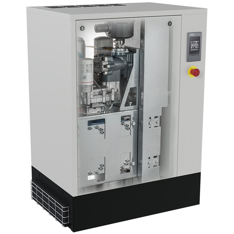 Compresor cu surub FIAC NEW SILVER VSD 15 cu invertor | 10 bar, 366-1401 l/min, 15CP - compresor industrial